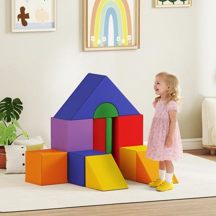 11 Piece Soft Foam Play Blocks Climb and Crawl Gym Toy Learning Activity Set - Multicoloured