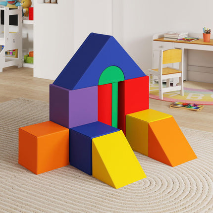 11 Piece Soft Foam Play Blocks Climb and Crawl Gym Toy Learning Activity Set - Multicoloured