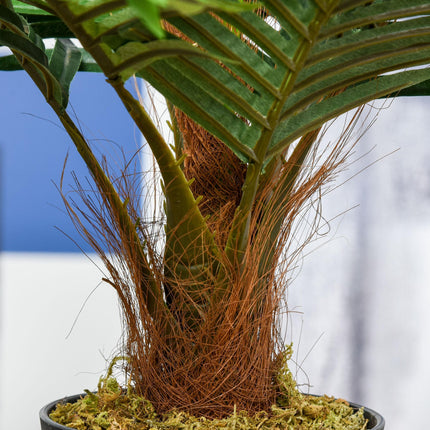 Artificial Palm Tree 60cm with Nursery Pot 8 Leaf Tropical Décor - Green