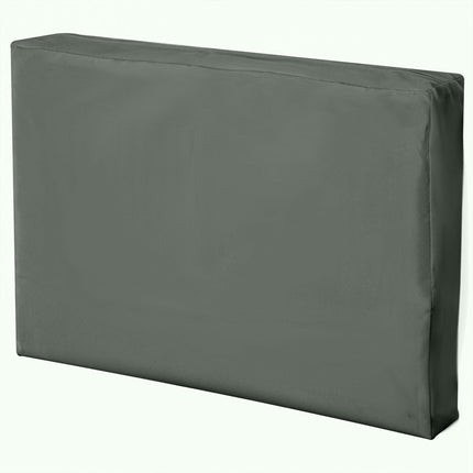 Set of 8 Durable Waterproof Polyester Outdoor Rattan Cushion Covers - Deep Grey
