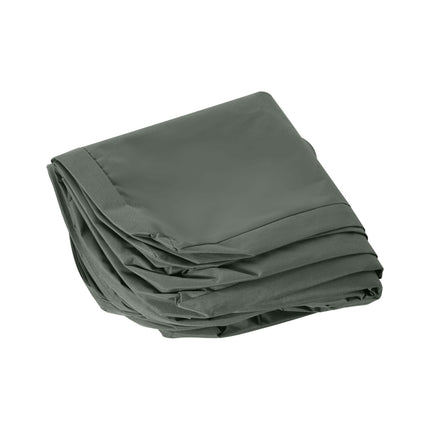 Set of 8 Durable Waterproof Polyester Outdoor Rattan Cushion Covers - Deep Grey