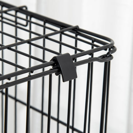 3 Tier Rolling Small Animal Cage with Platform Ramp and Removable Tray 81.2 x 52.7 x 110 cm - Black White