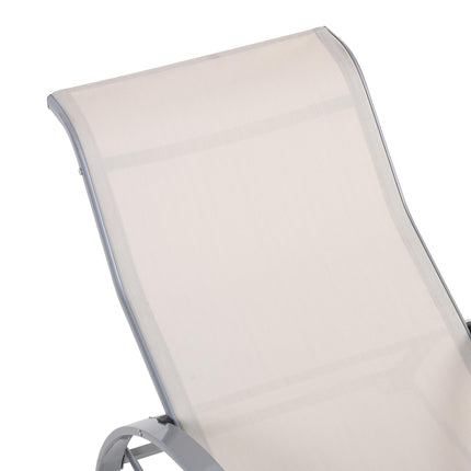 3 Pieces Lounge Chair Set Metal Frame Garden Outdoor Recliner Sunbathing Chair Set Metal Frame Garden Outdoor Recliner Sunbathing Chair W