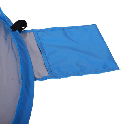 2 Person Pop-Up Beach Tent with UV Protection and Carry Bag - Blue
