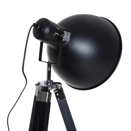 Studio Tripod Floor Lamp with Ø30 cm Spotlight Shade, Max 40W - Black & Gold