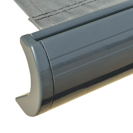 Electric Retractable Awning 350x300cm with Remote Control & LED Strip - Grey