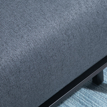 Single Foldable Sofa Bed Sleeper with Pillow - Dark Grey