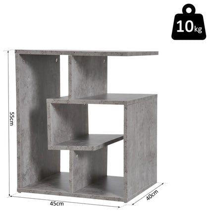 Side Table, 3 Tier End Table with Open Storage Shelves for Living Room, BedroomG
