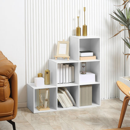 3-Tier 6-Cube Storage Unit Cabinet Bookcase Organizer - White