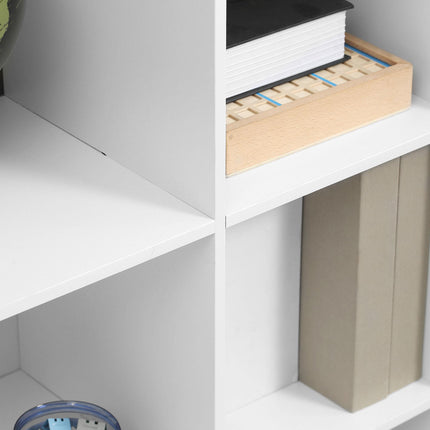 3-Tier 6-Cube Storage Unit Cabinet Bookcase Organizer - White