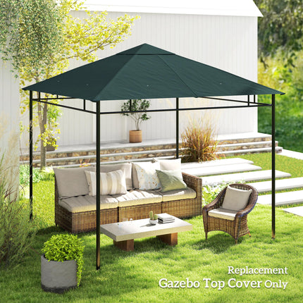 3 x 3 m Gazebo Canopy Replacement Cover, Garden Gazebo Roof Replacement with Dra