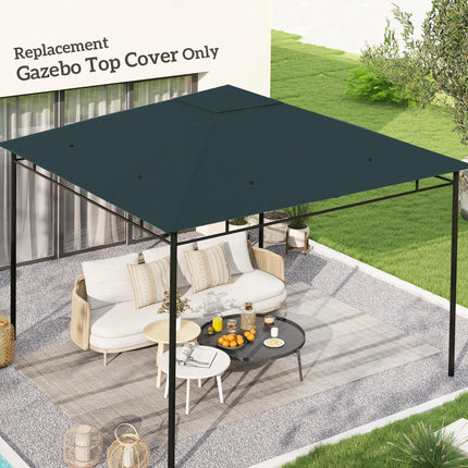 3 x 3 m Gazebo Canopy Replacement Cover, Garden Gazebo Roof Replacement with Dra
