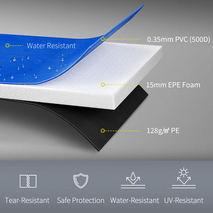 12ft Trampoline Surround Safety Foam Pad - Blue