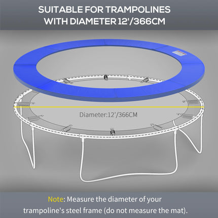 12ft Trampoline Surround Safety Foam Pad - Blue