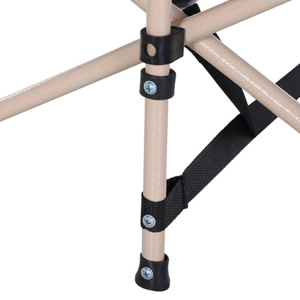 Military Portable Folding Camping Cot with Steel Frame - Green