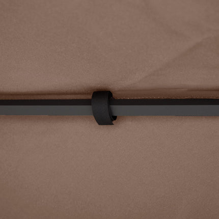 3x3 m Double-Tier Gazebo Canopy Replacement - Coffee