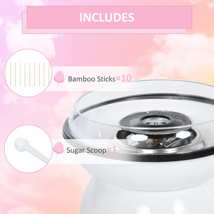 450W Candy Floss Machine, Professional Automatic Cotton Candy Sweet Machine with