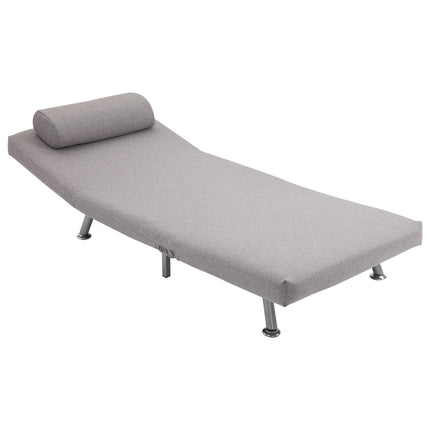 Single Foldable Sofa Bed Futon Chair Sleeper for Living Room - Grey