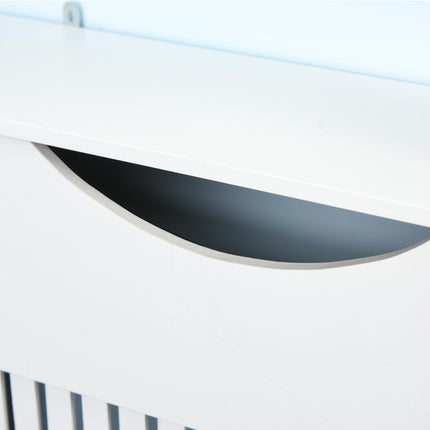 Radiator Cover 78W x 19D x 80.5H cm E1 Class 12mm MDF Engineered Wood - White