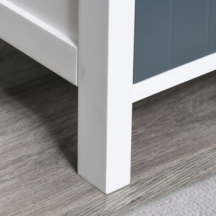 3 Drawer Storage Tower Dresser Chest with Wood Top for Bedroom Nursery Hallway - White Frame Multi-Colour Drawers