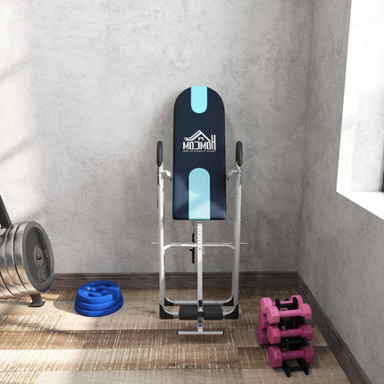 Foldable Gravity Inversion Table for Back Pain Relief - Black