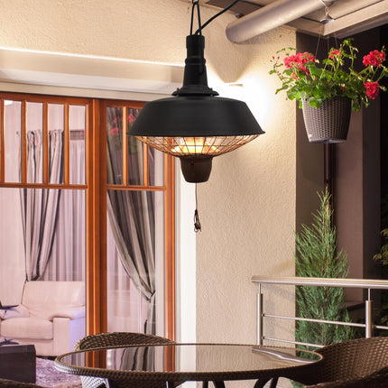 2100W Outdoor Ceiling Mounted Halogen Electric Heater Hanging Patio Garden Warme