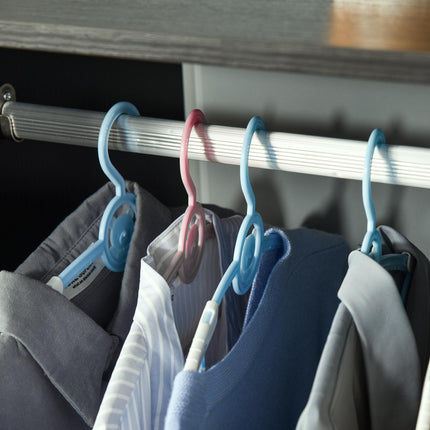 Open Wardrobe with Hanging Rod, Storage Shelves & Wheels for Bedroom or Cloakroom - Black