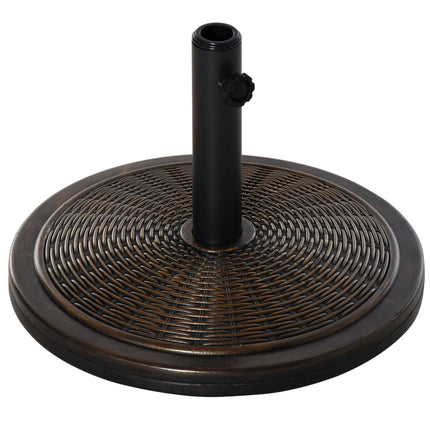 Offset Patio Umbrella Cement Base Stand for 35mm/38mm/48mm Cantilever Parasol - Black