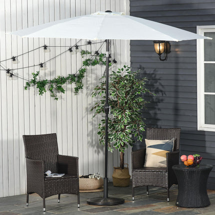 Offset Patio Umbrella Cement Base Stand for 35mm/38mm/48mm Cantilever Parasol - Black