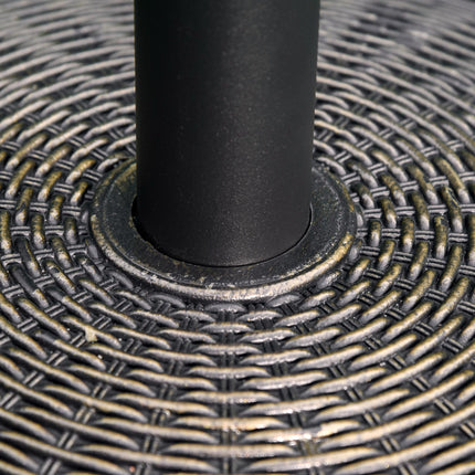 Offset Patio Umbrella Cement Base Stand for 35mm/38mm/48mm Cantilever Parasol - Black