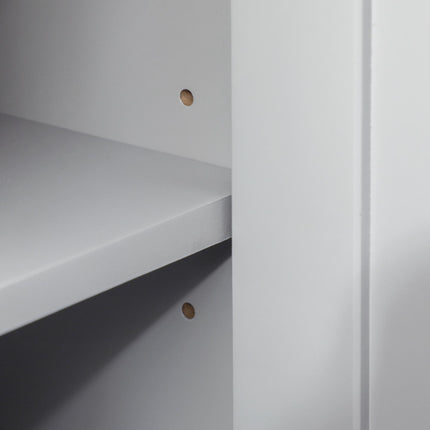 Under Sink Bathroom Storage Cabinet with Adjustable Shelf - Grey