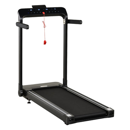 Foldable 600W Motorised Treadmill with 12 Speed Settings - Black