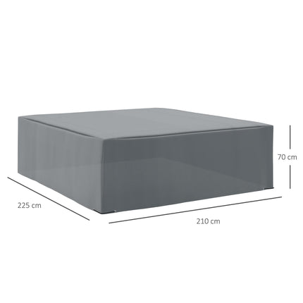 Oxford Waterproof UV Resistant Patio Corner Set Cover - Grey