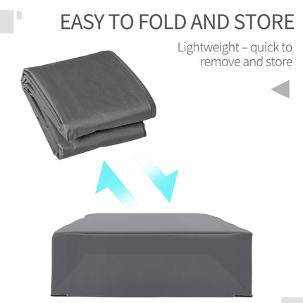 Oxford Waterproof UV Resistant Patio Corner Set Cover - Grey