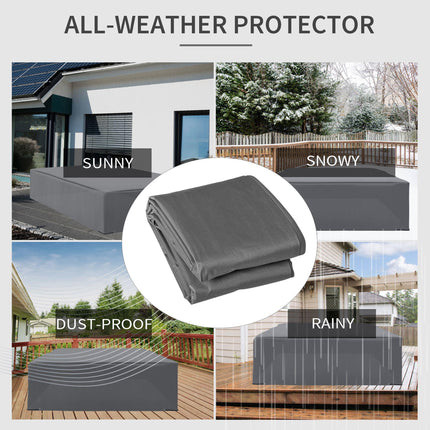 Oxford Waterproof UV Resistant Patio Corner Set Cover - Grey