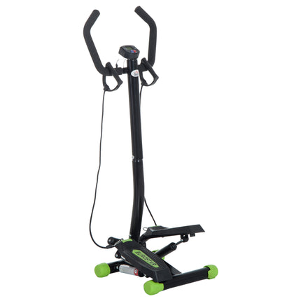 Free Stand Stepper 40L x 48W x 118H cm with Resistance Bands - Black/Green