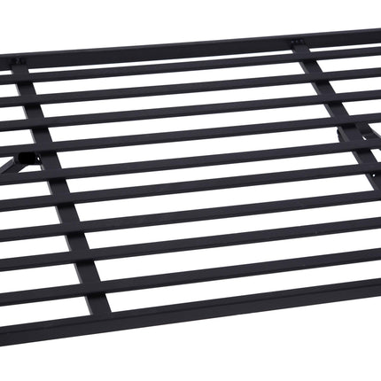 Garden Metal Arch Bench with Rose Trellis Pergola 2-Seater Arbour - Black