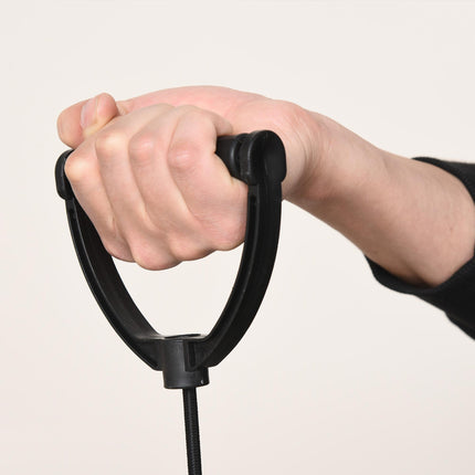 Mini Stepper with Arm Cords and LCD Monitor - Black/Silver Grey