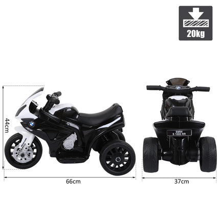 Compatible Electric Kids Ride On BMW S1000RR Motorcycle with Headlights and Music 6V Battery Powered - Black