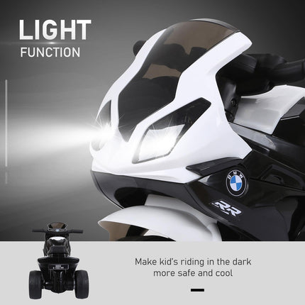 Compatible Electric Kids Ride On BMW S1000RR Motorcycle with Headlights and Music 6V Battery Powered - Black