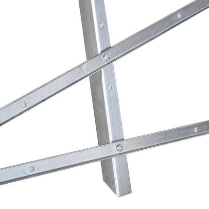 Heavy Duty Portable Adjustable Foldable Sawhorse Stand 100 kg Capacity - Silver Tone