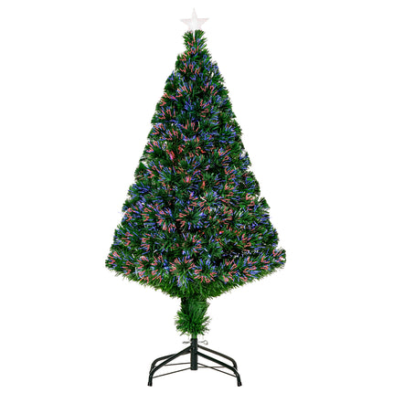 Prelit 1.2m Artificial Christmas Tree with Metal Base - Green