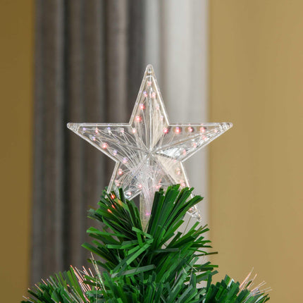 Prelit 1.2m Artificial Christmas Tree with Metal Base - Green