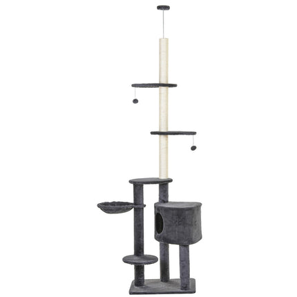 Floor to Ceiling Cat Tree for Indoor Cats Play Tower Climbing Activity Center Sc