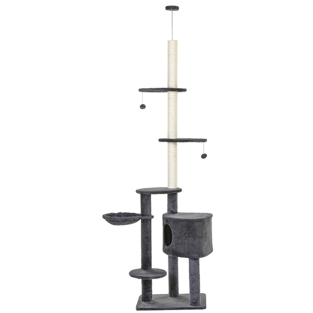 Floor to Ceiling Cat Tree for Indoor Cats Play Tower Climbing Activity Center Sc