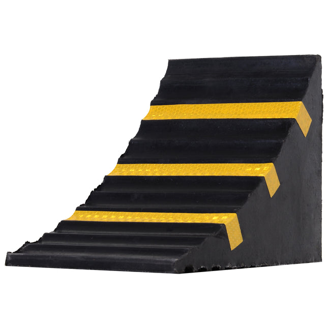 2 PCs Rubber Wheel Chocks Heavy Duty Blocks for Vehicles, Cars, Caravan, Trailer