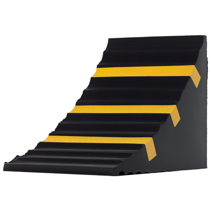 2 PCs Rubber Wheel Chocks Heavy Duty Blocks for Vehicles, Cars, Caravan, Trailer