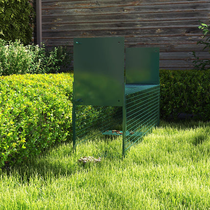 2-Door Humane Live Animal Trap for Small Animals Rat Mink Rabbit Raccoon Gopher Squirrel - Dark Green