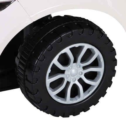 3-in-1 Toddler Ride On Car Foot-to-Floor Slider with Horn & Storage - White