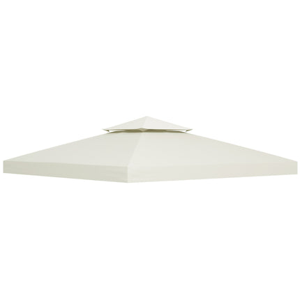 3x3 Metre Gazebo Replacement Canopy Roof Top - Cream White